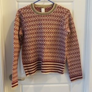 J Crew Fair Isle Wool Sweater